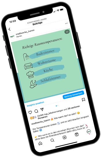 Stadtwerke Hamm auf Instagram
