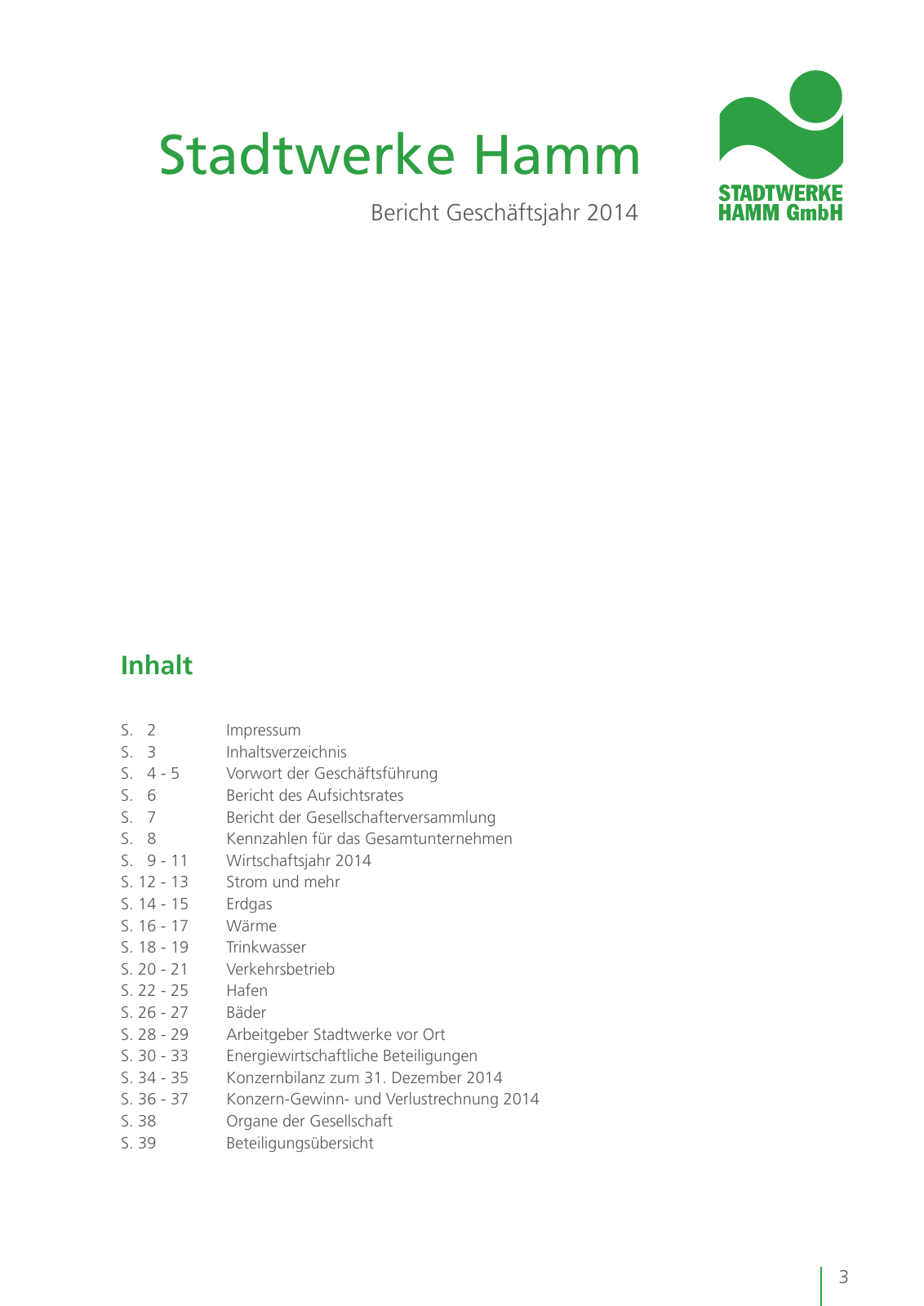 Vorschau Geschäftsbericht 2014 Seite 3