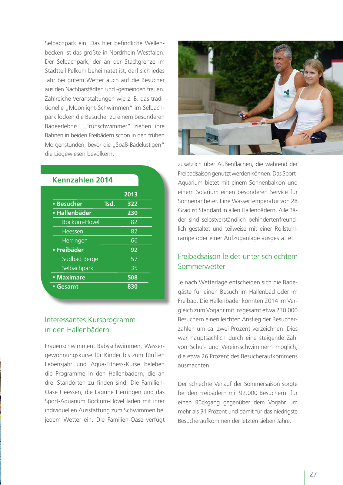 Vorschau Geschäftsbericht 2014 Seite 27