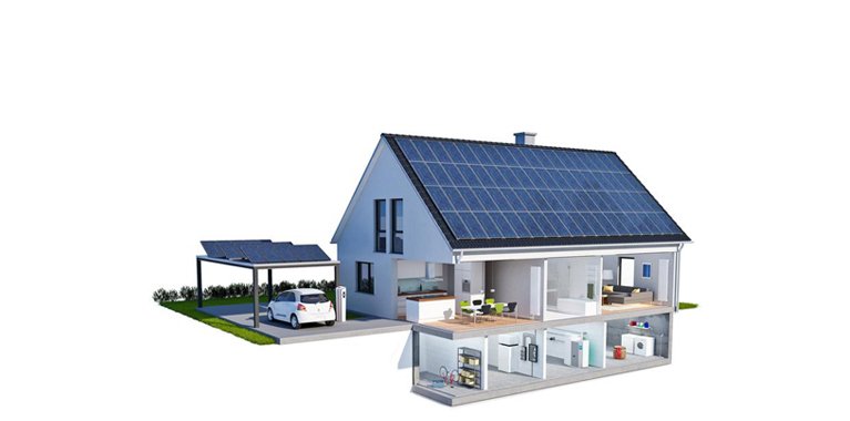 Grafik eines Wohnhauses